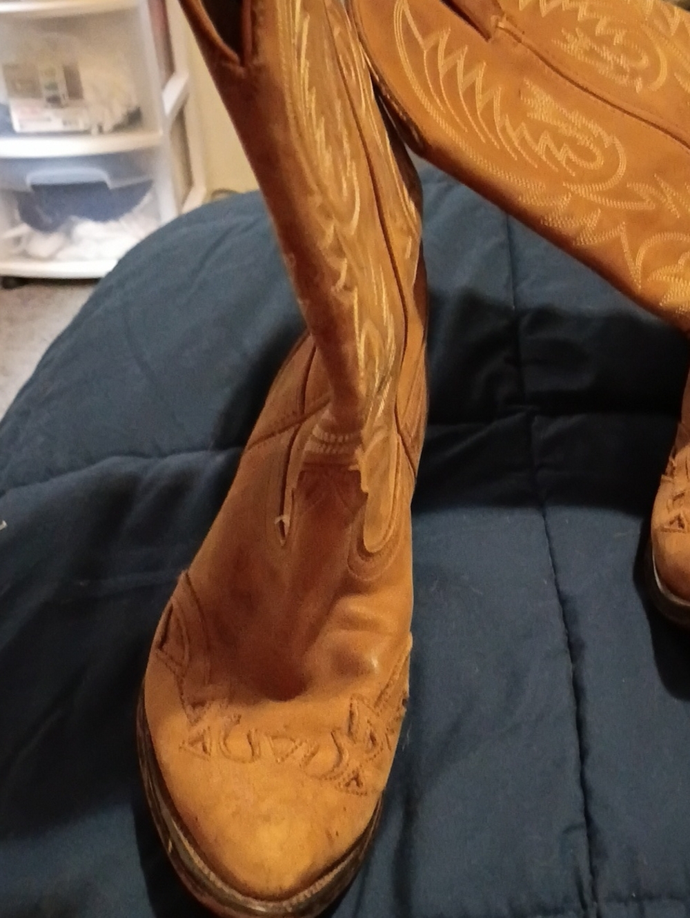 Durango Women's Western Heeled Boots - Tan Brown